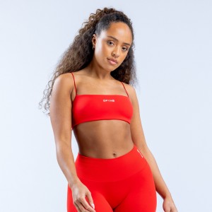 DFYNE Defy Strappy Sport Melltartó Női Narancssárga | 20486-IEKN