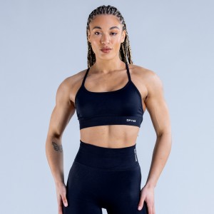 DFYNE Dynamic Backless Sport Melltartó Női Fekete | 36870-VQHP