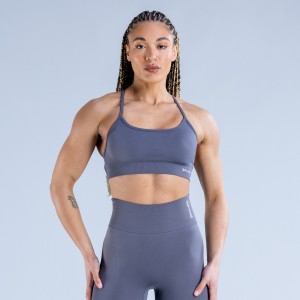 DFYNE Dynamic Backless Sport Melltartó Női Sötétszürke | 64912-TIHO