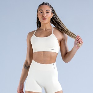 DFYNE Dynamic Backless Sport Melltartó Női Fehér | 85172-SUCT