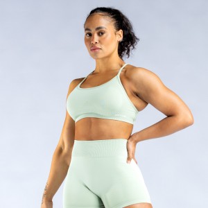 DFYNE Dynamic Backless Sport Melltartó Női Zöld | 73280-KXVZ