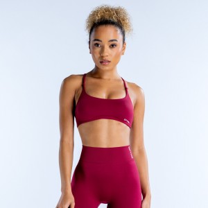DFYNE Dynamic Twist Back Sport Melltartó Női Fukszia | 39018-SXTO