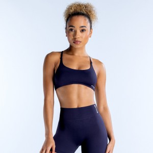 DFYNE Dynamic Twist Back Sport Melltartó Női Sötétkék | 96501-LPAC
