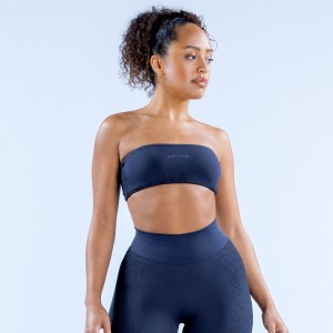 DFYNE Ignite Bandeau Sport Melltartó Női Szürke | 75142-YGHP