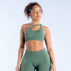 DFYNE Impact Asymmetric Sport Melltartó Női Zöld | 23685-GZFA