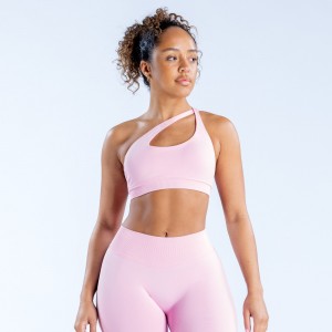 DFYNE Impact Asymmetric Sport Melltartó Női Világos Rózsaszín Rózsaszín | 64271-ZCVK