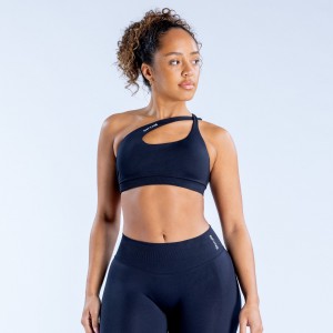 DFYNE Impact Asymmetric Sport Melltartó Női Fekete | 54319-HGQR