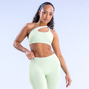 DFYNE Impact Asymmetric Sport Melltartó Női Zöld | 79238-OXYH