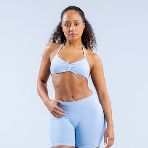 DFYNE Impact Strappy Sport Melltartó Női Kék | 57123-VCHR