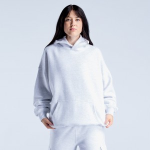 DFYNE Lanyi Edit Oversized Kapucnis Pulóver Női Szürke | 26543-IEKG