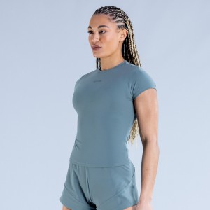 DFYNE Origin Fitted Póló Női Olivazöld | 28153-KRIM