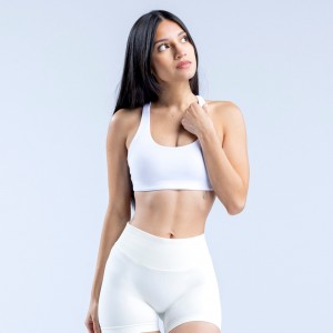 DFYNE Origin Racer Back Sport Melltartó Női Fehér | 78540-HTJI