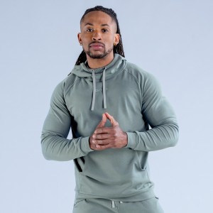 DFYNE Stealth Midweight Kapucnis Pulóver Férfi Olivazöld | 36142-PSAB