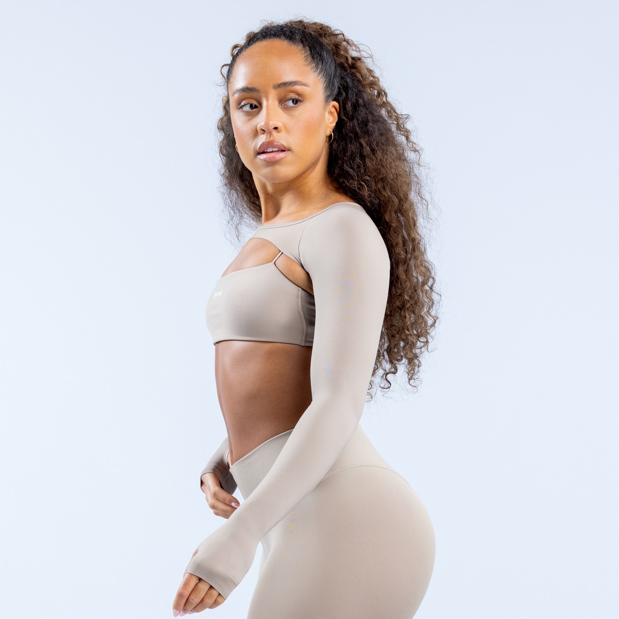 DFYNE Defy Long Sleeve Shrug Női Szürke | 07695-BPAC
