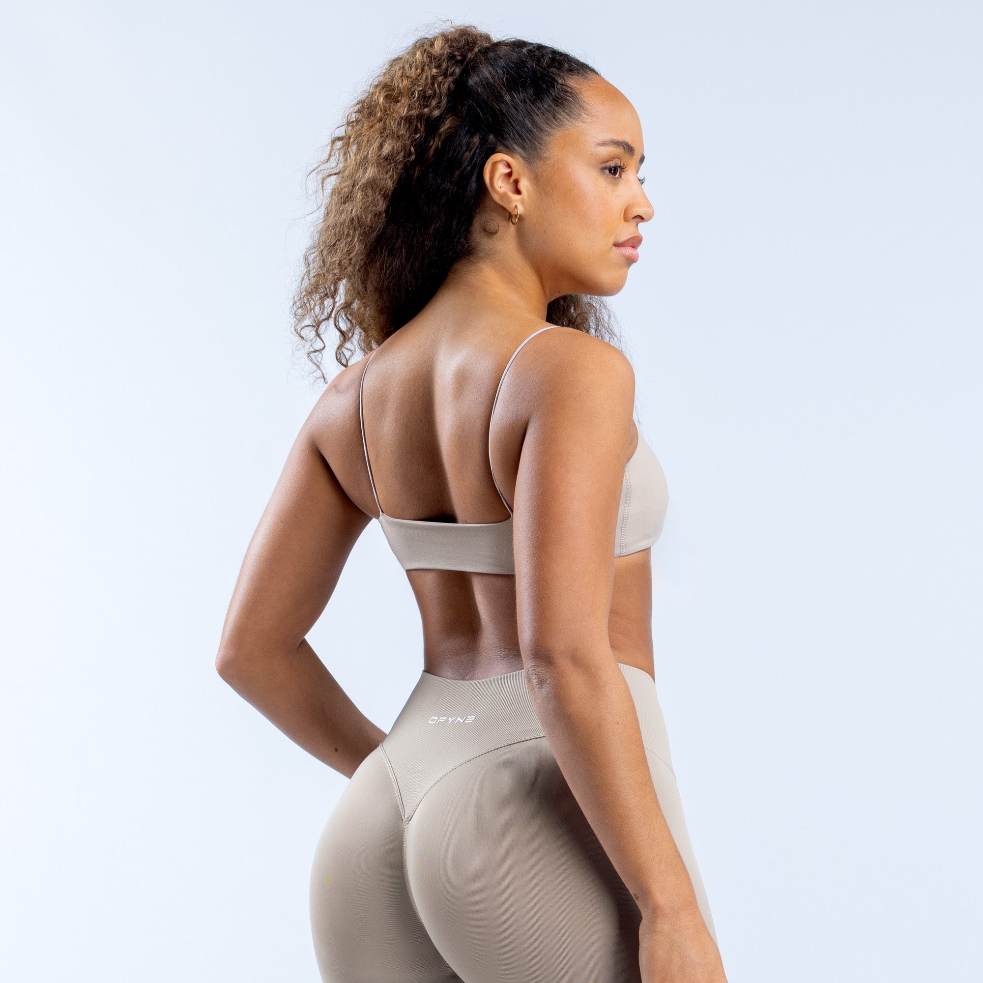 DFYNE Defy Strappy Sport Melltartó Női Szürke | 57843-ARVB