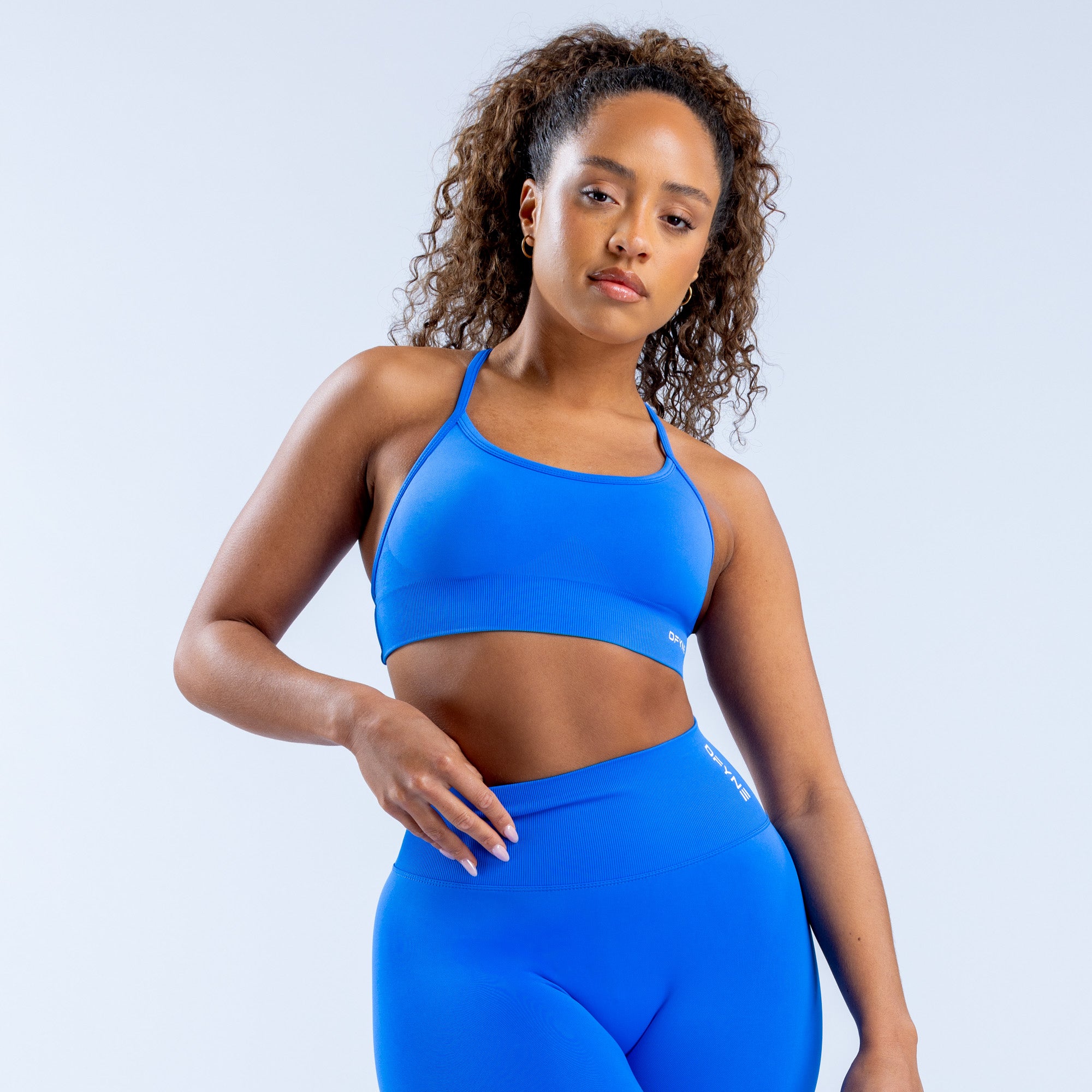 DFYNE Dynamic Backless Sport Melltartó Női Kék | 30562-SOLZ