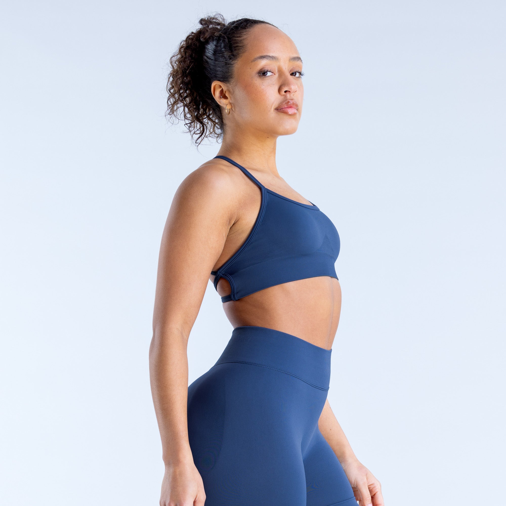 DFYNE Dynamic Backless Sport Melltartó Női Sötétkék | 70195-MVZD