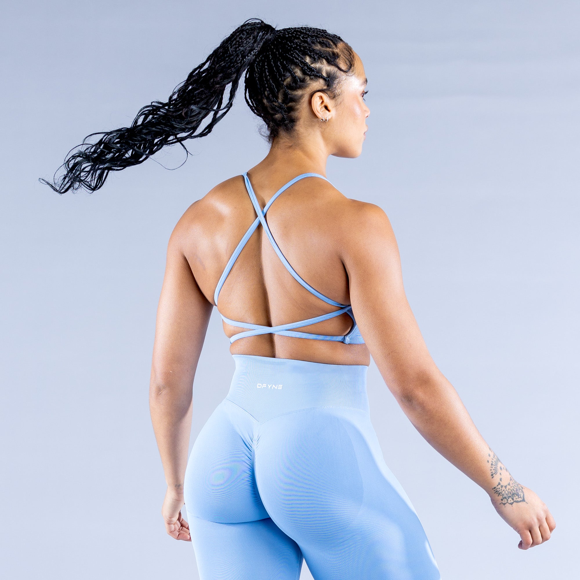 DFYNE Dynamic Backless Sport Melltartó Női Kék | 38045-TXDA