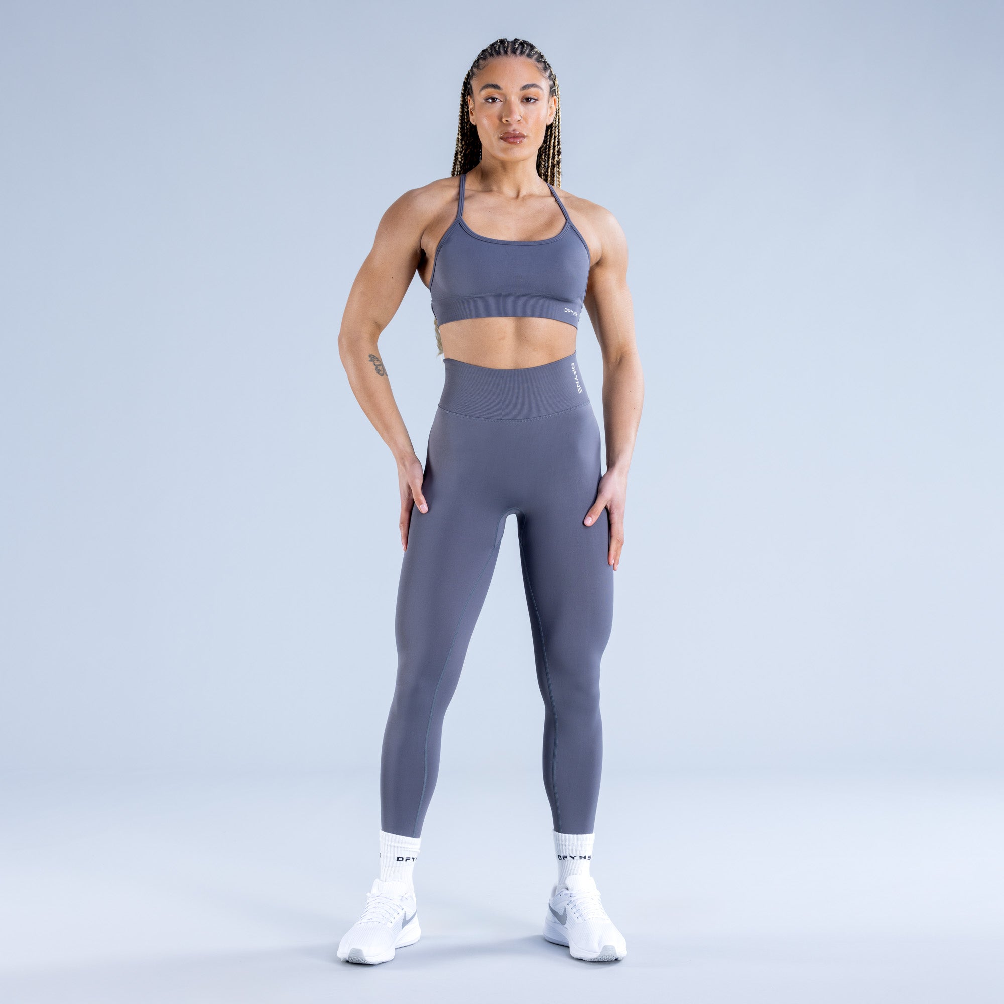 DFYNE Dynamic Backless Sport Melltartó Női Sötétszürke | 64912-TIHO