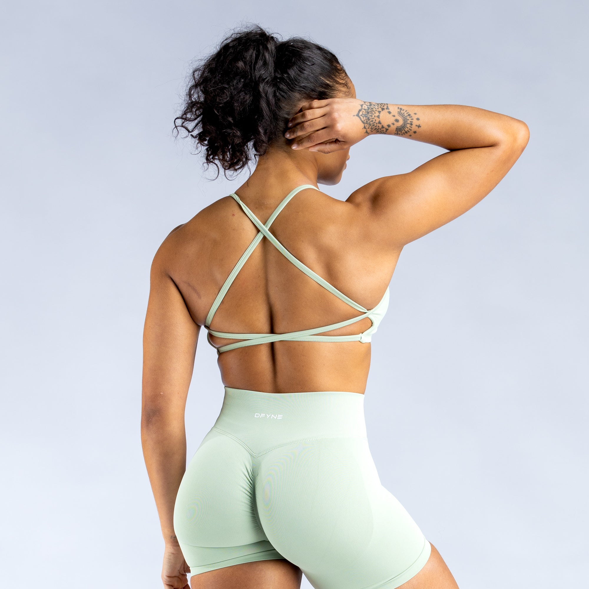 DFYNE Dynamic Backless Sport Melltartó Női Zöld | 73280-KXVZ