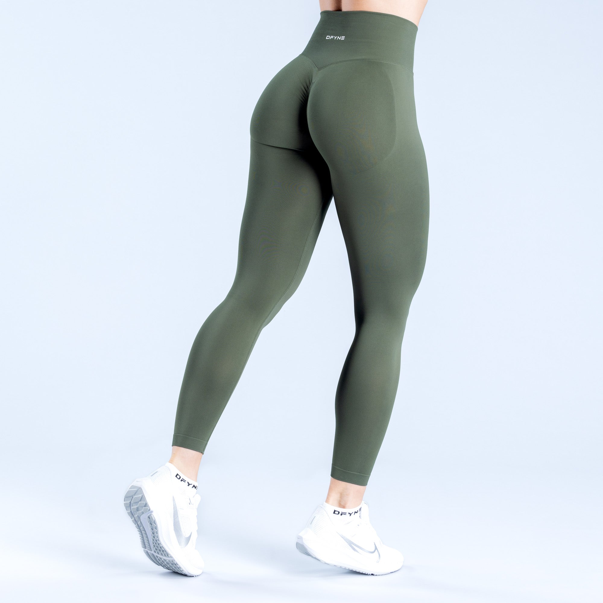 DFYNE Dynamic Leggings Női Olivazöld | 50416-LVQT