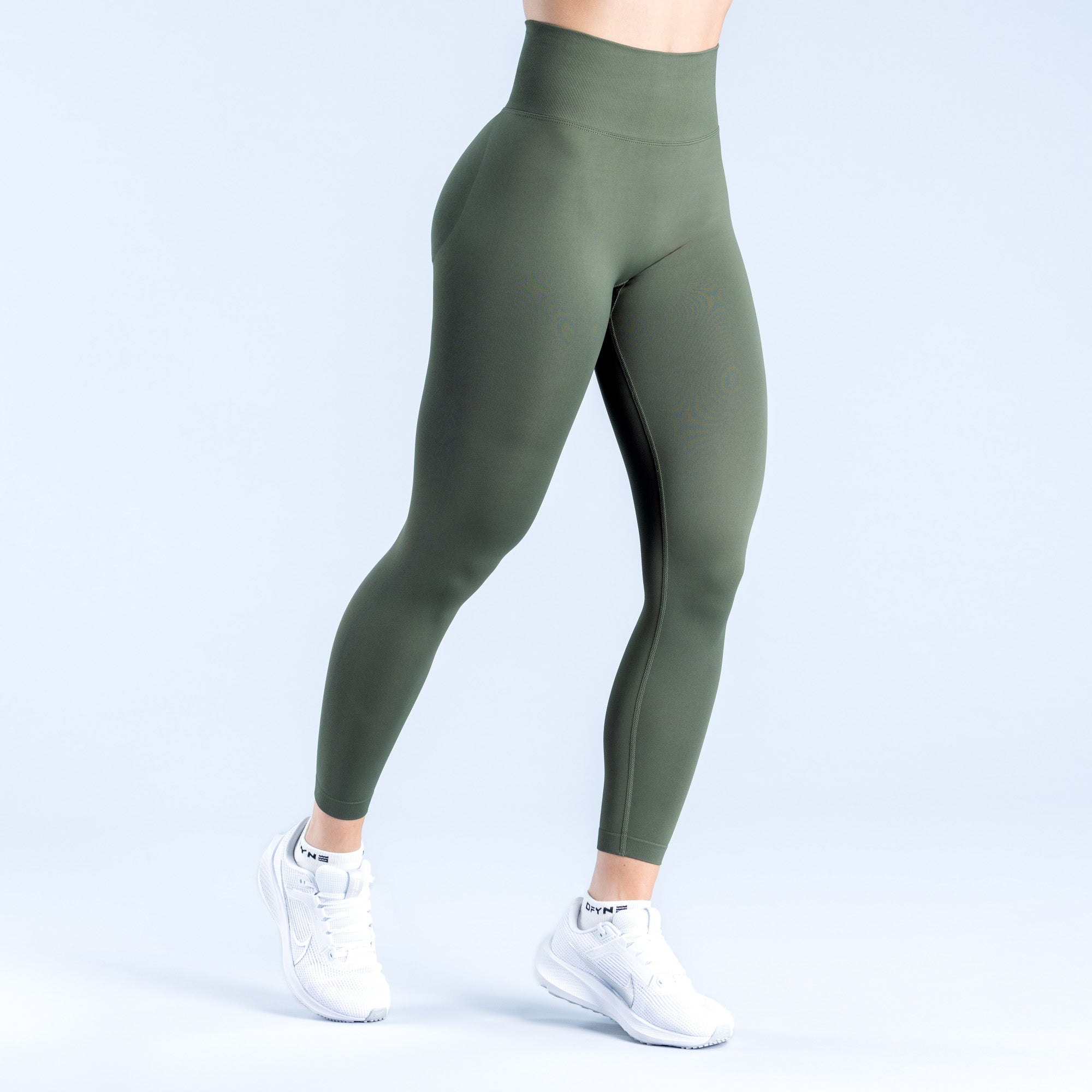 DFYNE Dynamic Leggings Női Olivazöld | 50416-LVQT
