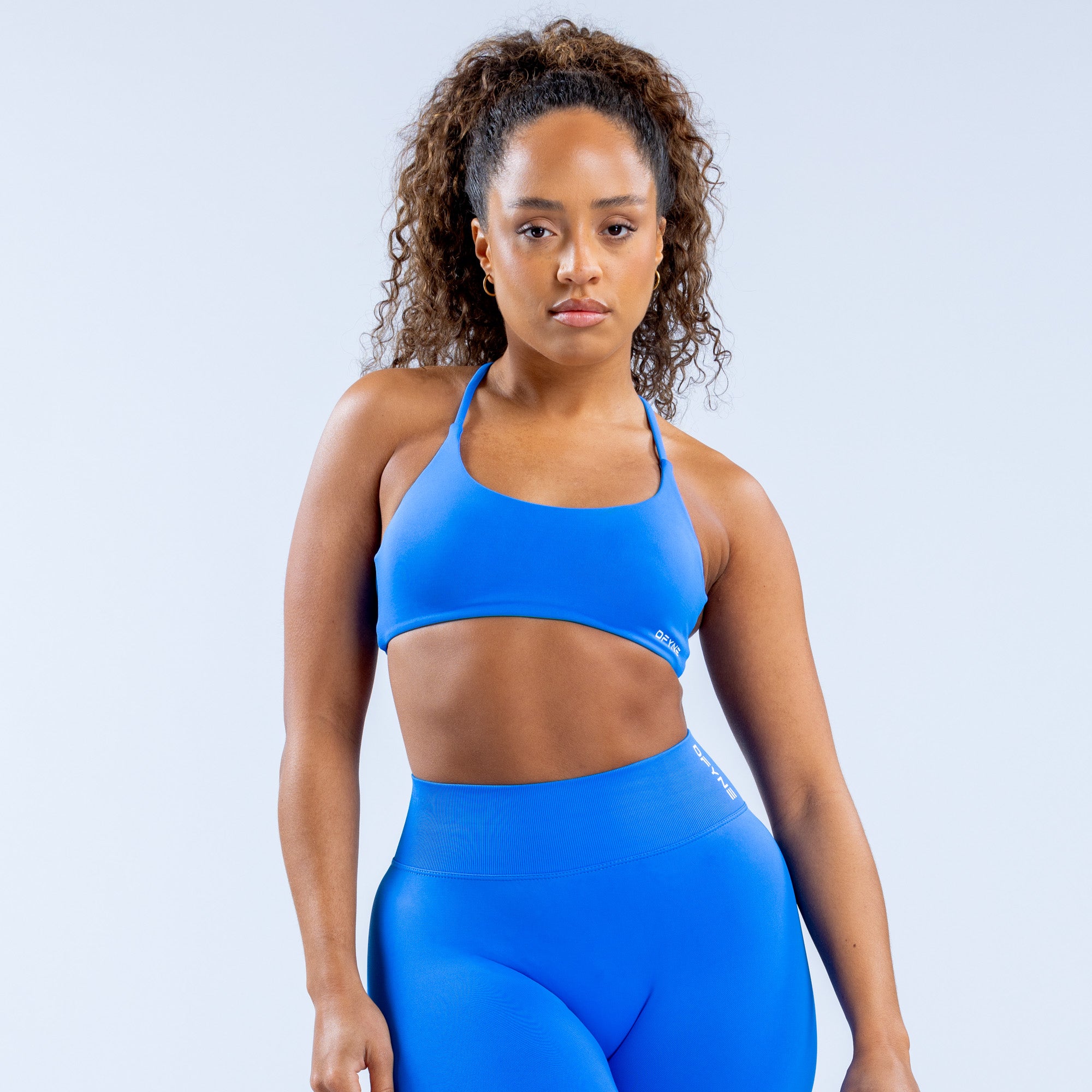 DFYNE Dynamic Twist Back Sport Melltartó Női Kék | 50632-YCIL