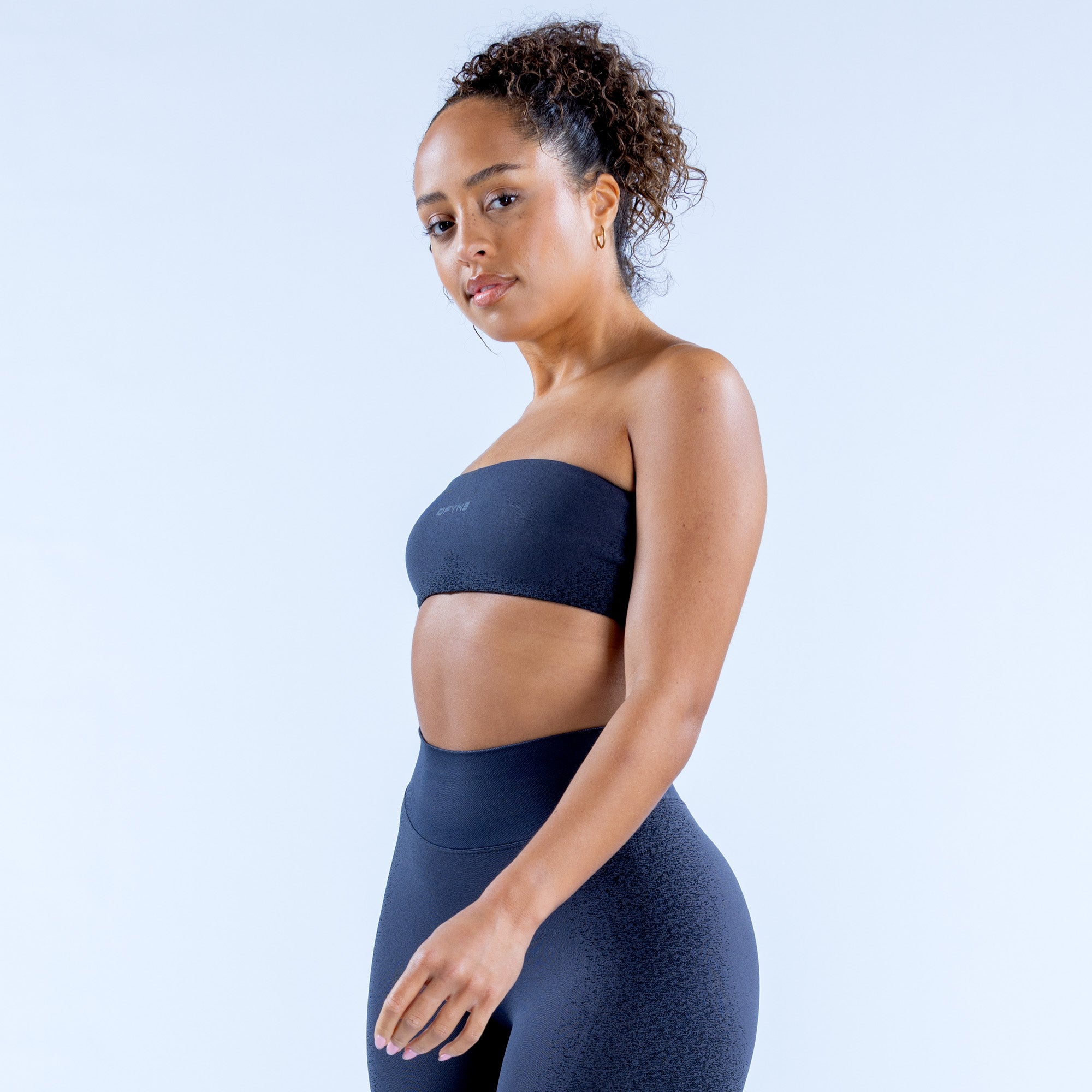 DFYNE Ignite Bandeau Sport Melltartó Női Szürke | 75142-YGHP