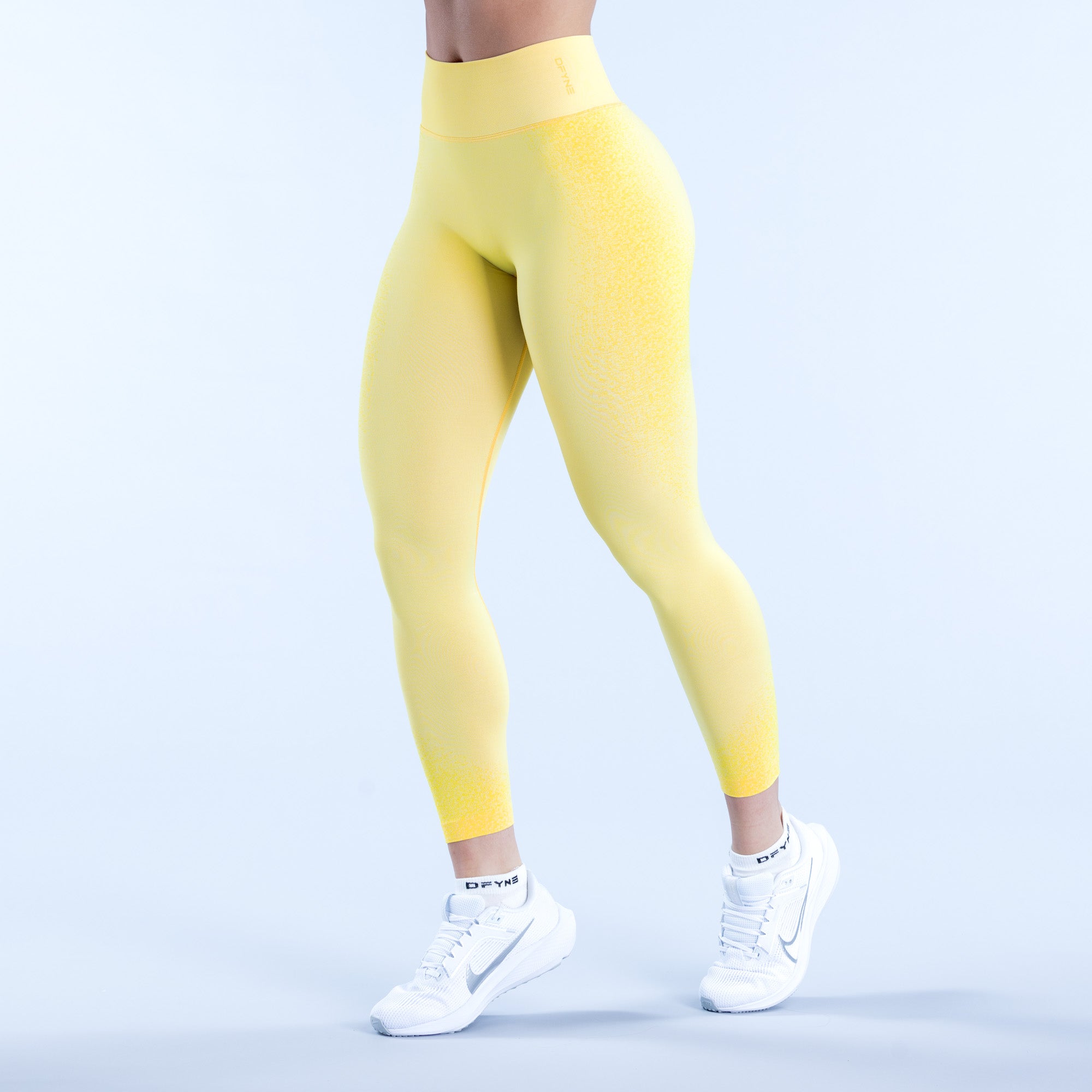 DFYNE Ignite Leggings Női Citrom | 25174-VNBT