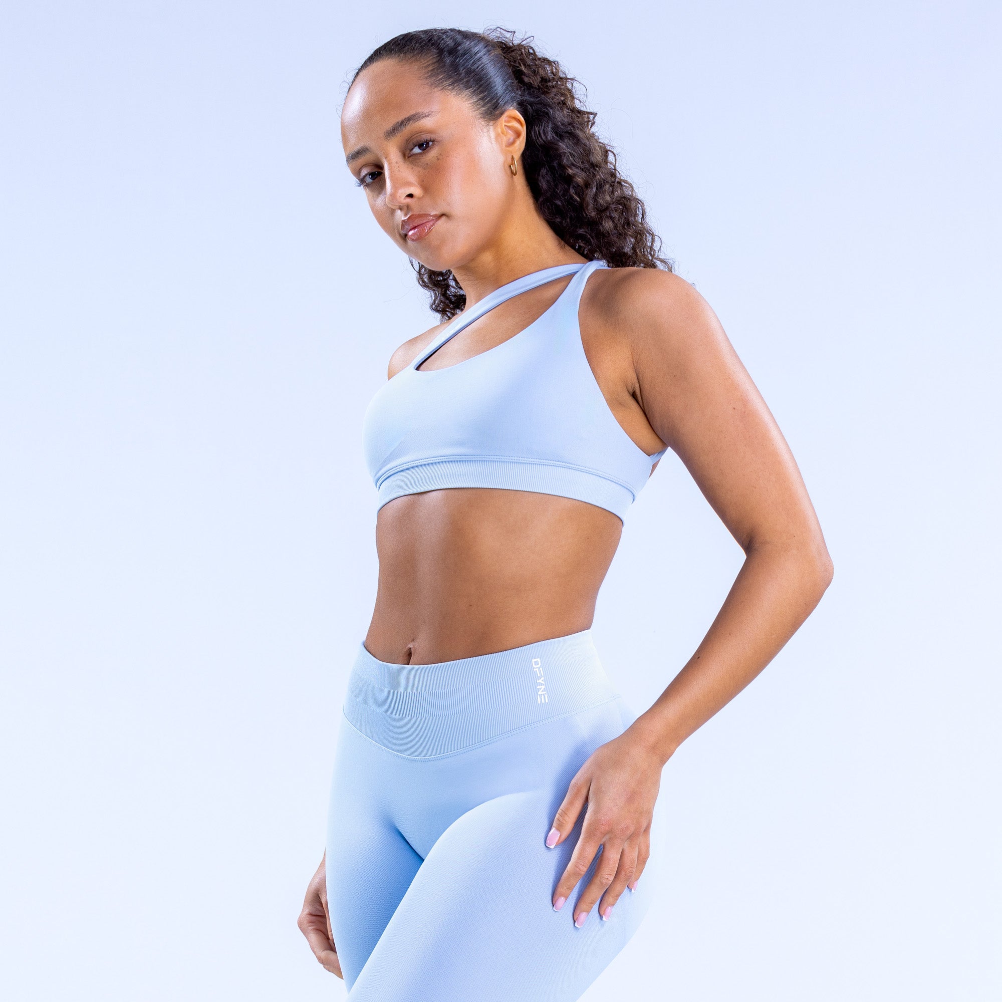 DFYNE Impact Asymmetric Sport Melltartó Női Kék | 23945-MANI