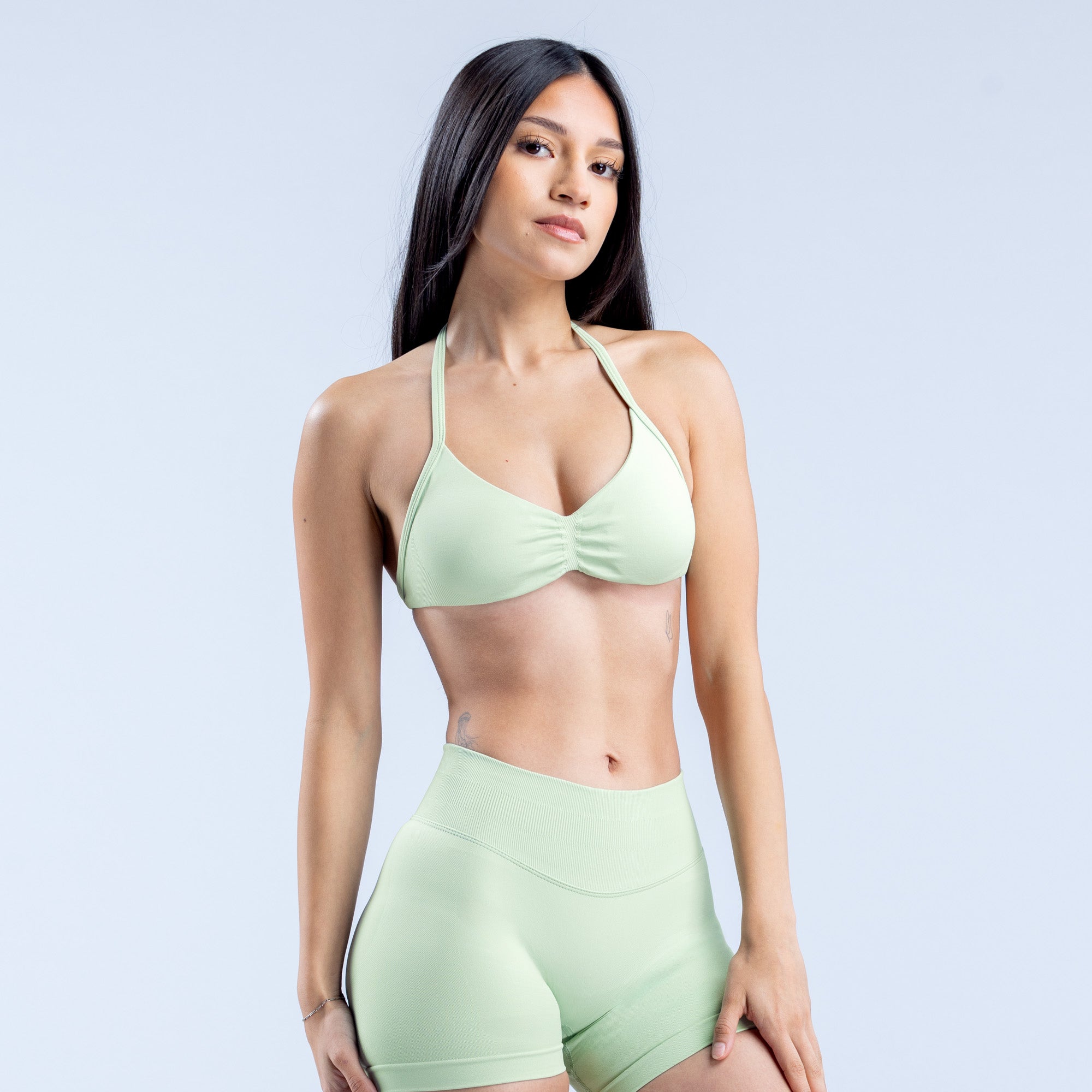 DFYNE Impact Strappy Sport Melltartó Női Zöld | 18759-YQWE