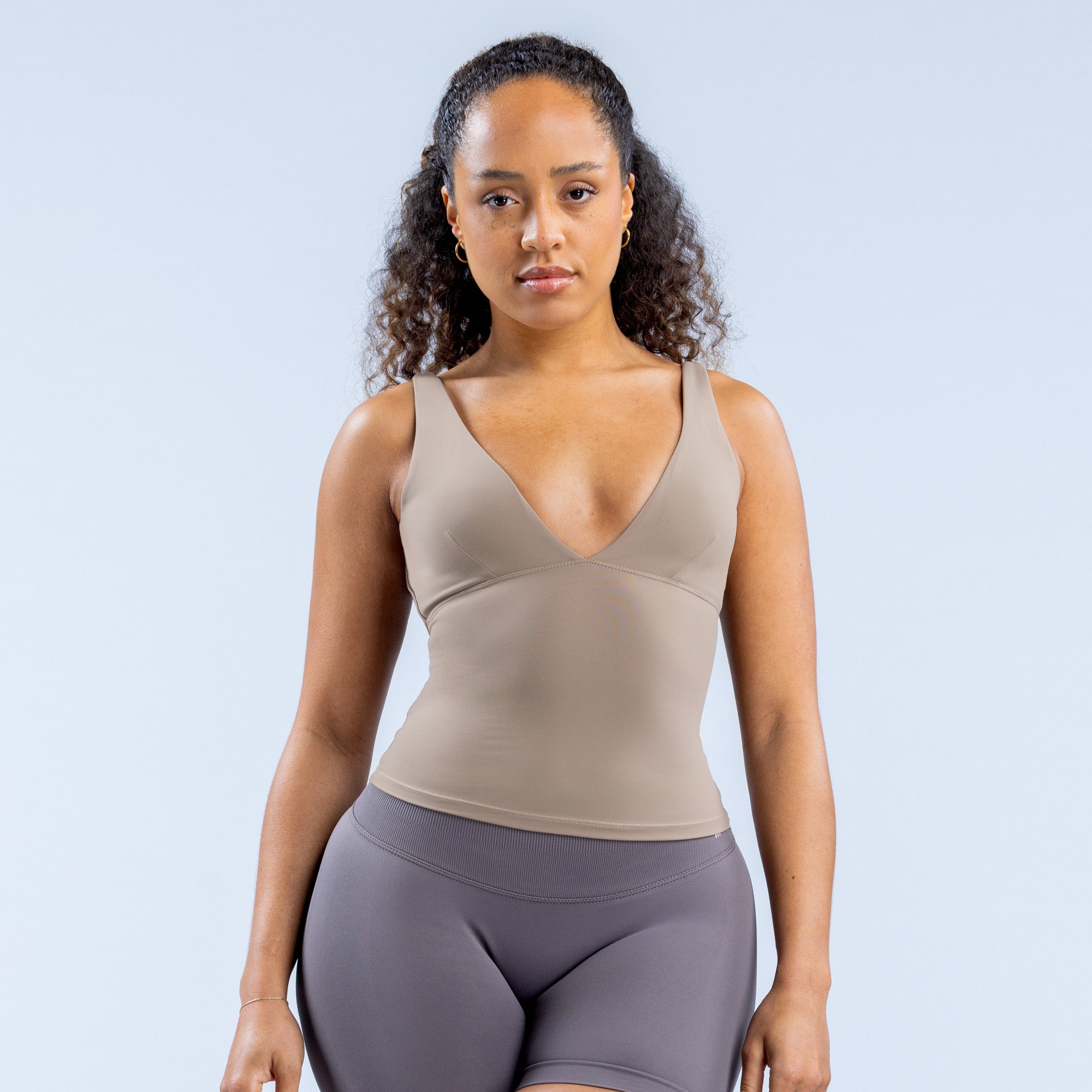 DFYNE Origin Minimal Sports Felső Női Khaki | 25387-HZEN