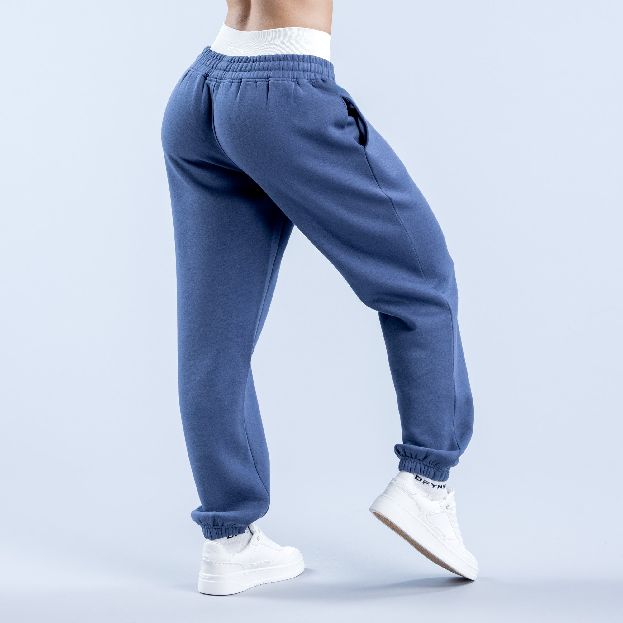 DFYNE Revive Heavy Weight Jogger Nadrág Női Sötétkék | 85429-AWZH