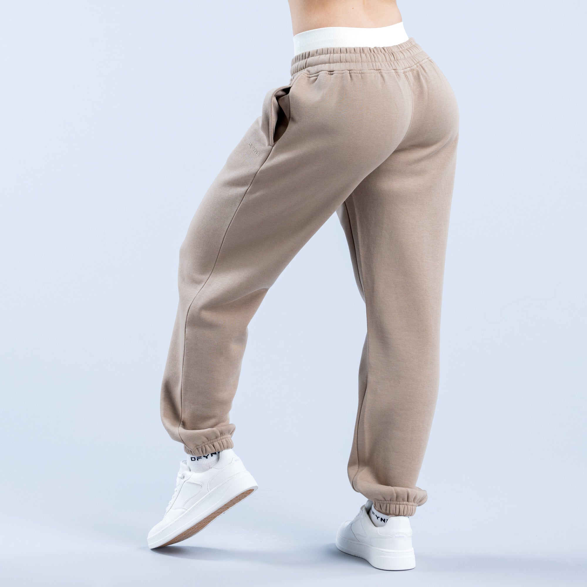 DFYNE Revive Heavy Weight Jogger Nadrág Női Bézs | 32681-JPDH