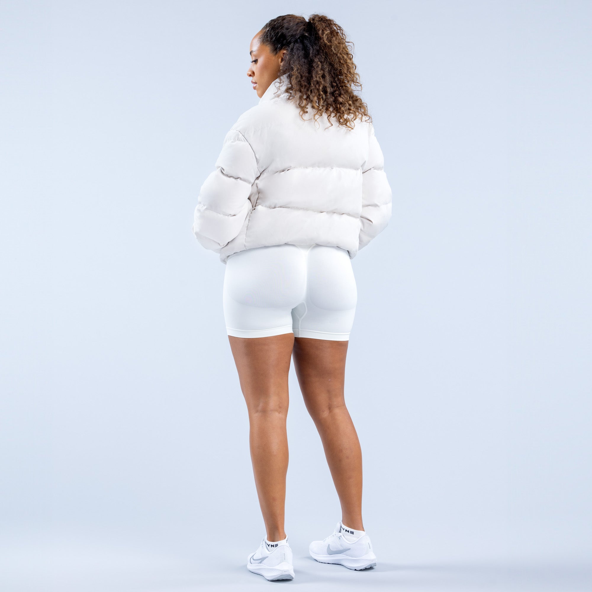 DFYNE Revive Short Down Kabát Női Fehér | 87961-LCSZ