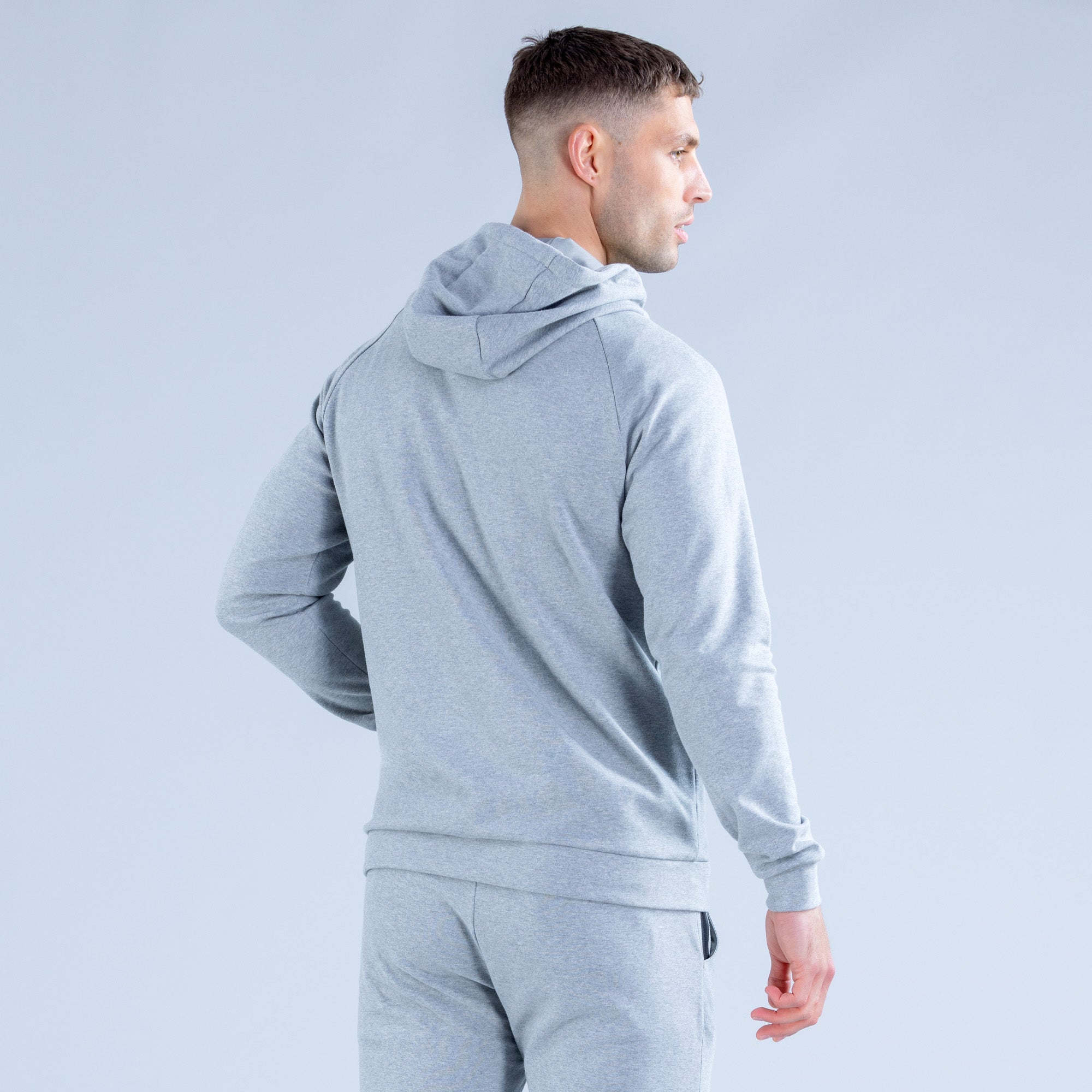 DFYNE Stealth Midweight Kapucnis Pulóver Férfi Szürke | 38460-OAFS