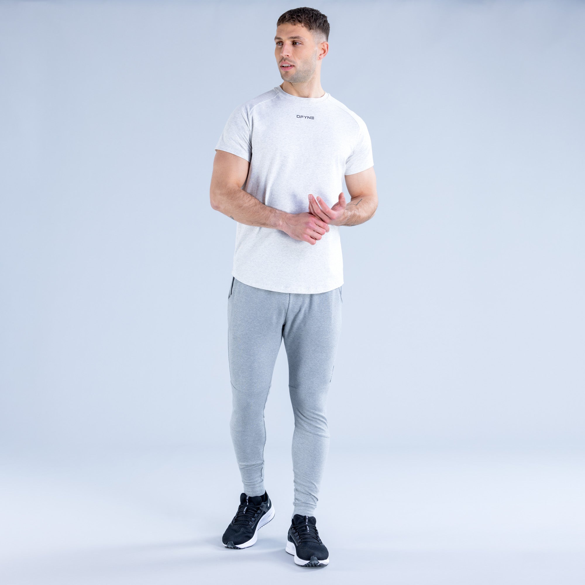 DFYNE Stealth Tapered Jogger Nadrág Férfi Szürke | 50371-BLXH
