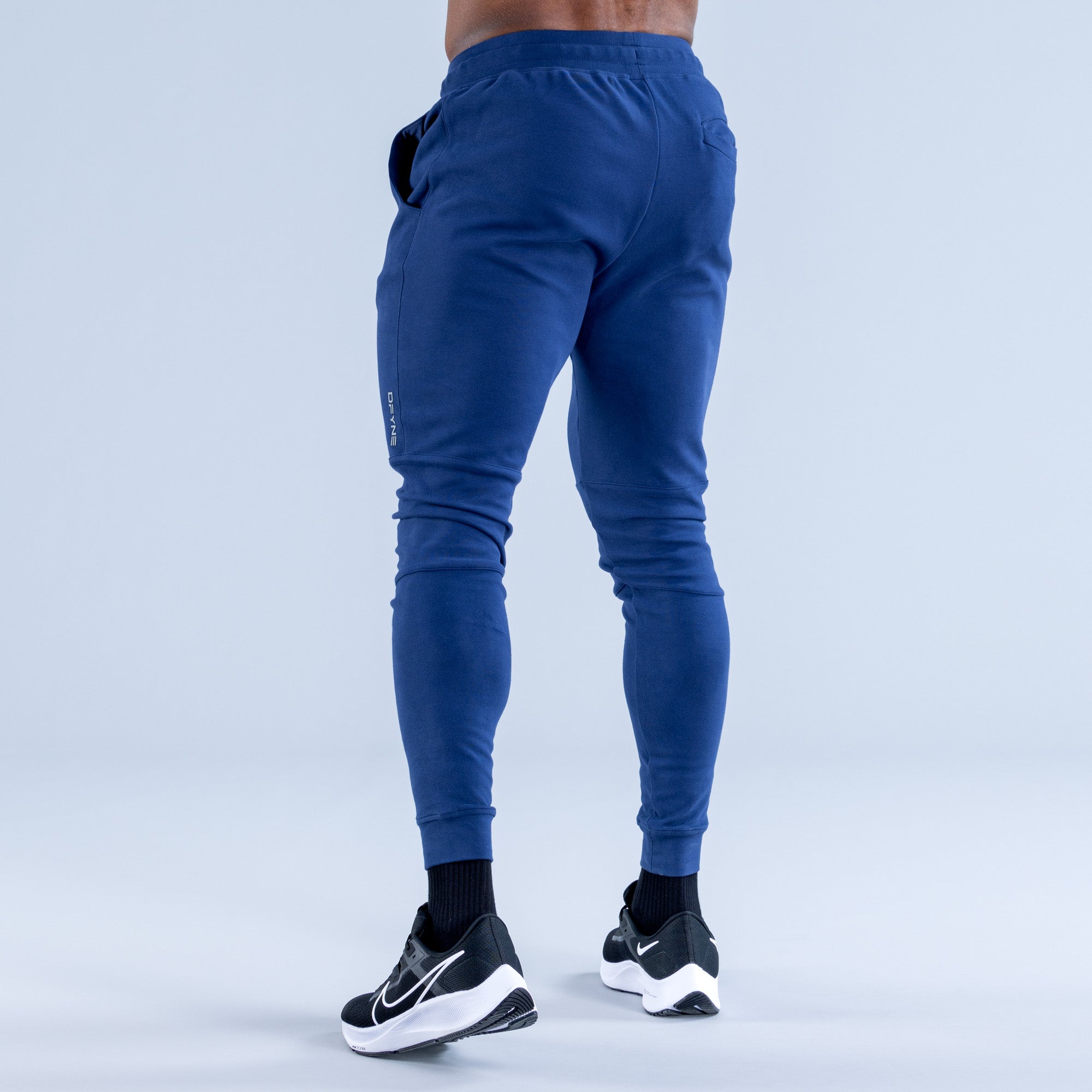 DFYNE Stealth Tapered Jogger Nadrág Férfi Kék | 41823-BKWN