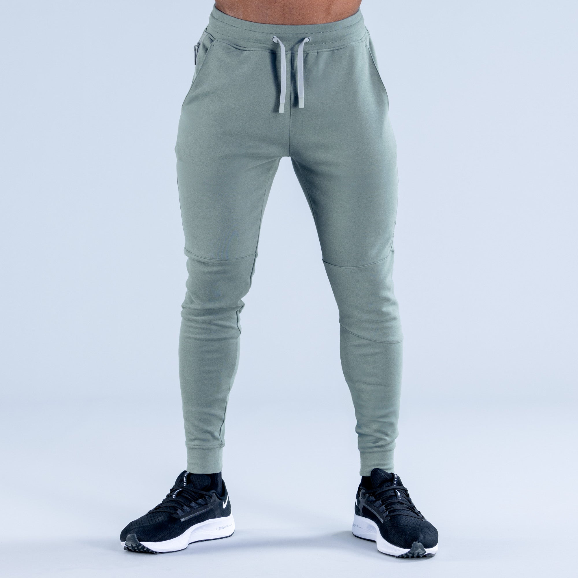DFYNE Stealth Tapered Jogger Nadrág Férfi Olivazöld | 59432-FGIE