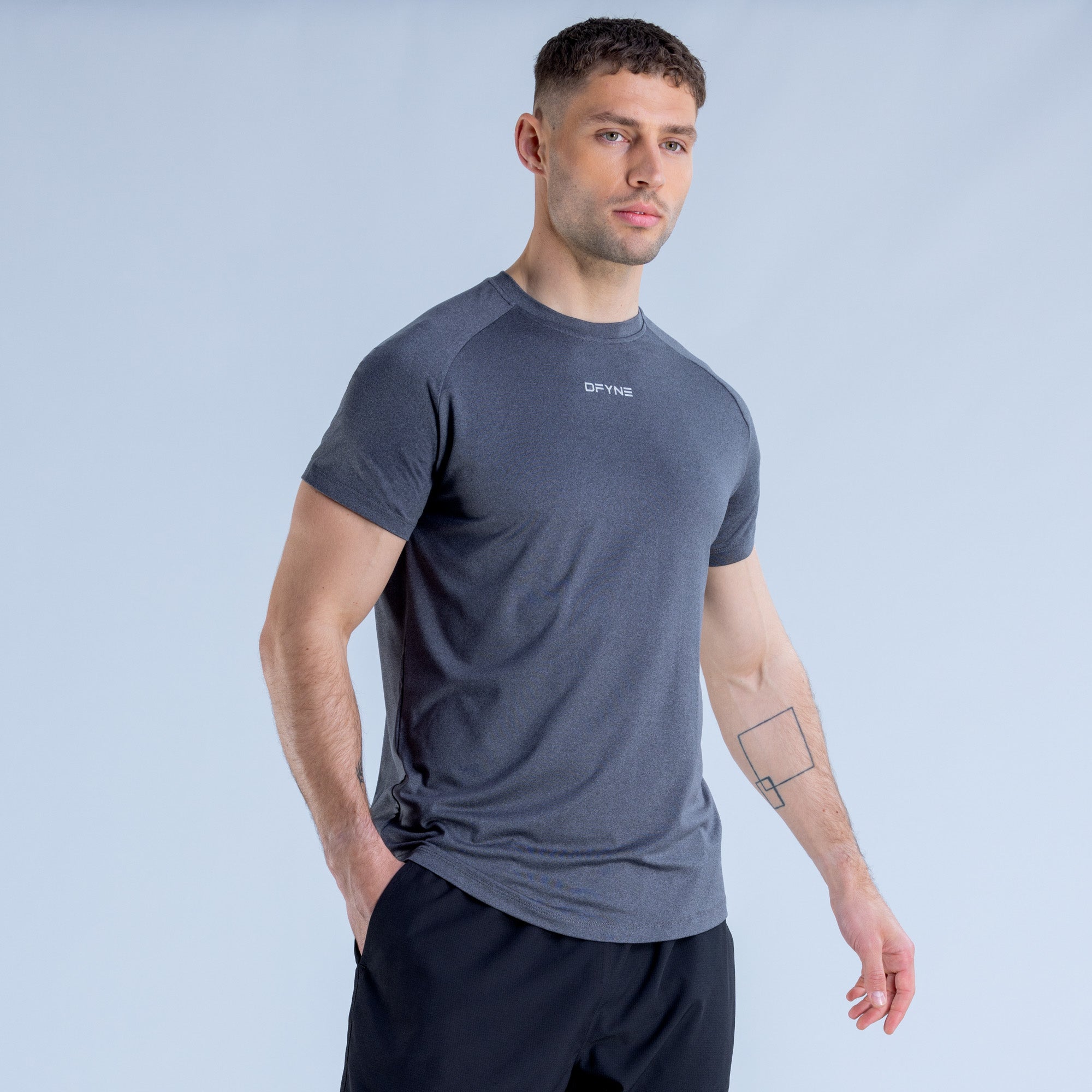 DFYNE Stealth Training Póló Férfi Fekete | 41257-EHLA