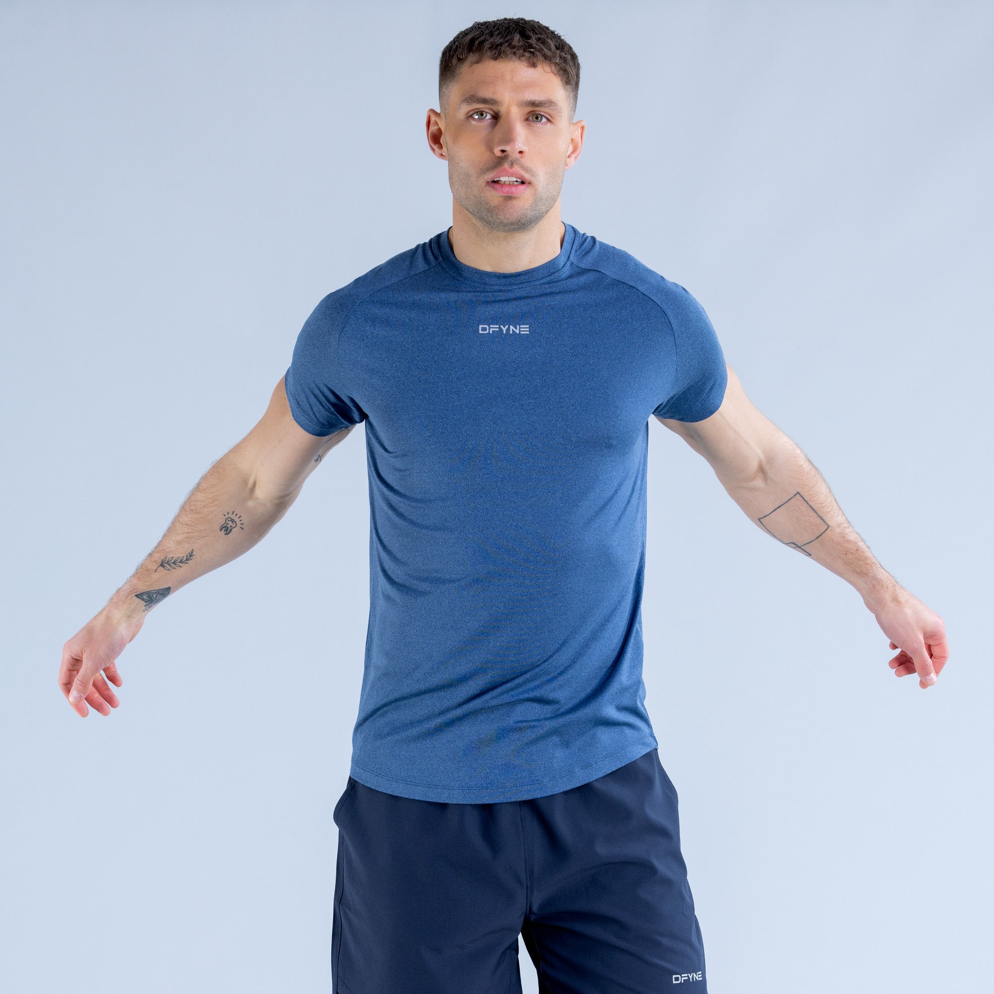 DFYNE Stealth Training Póló Férfi Kék | 28463-ORQG