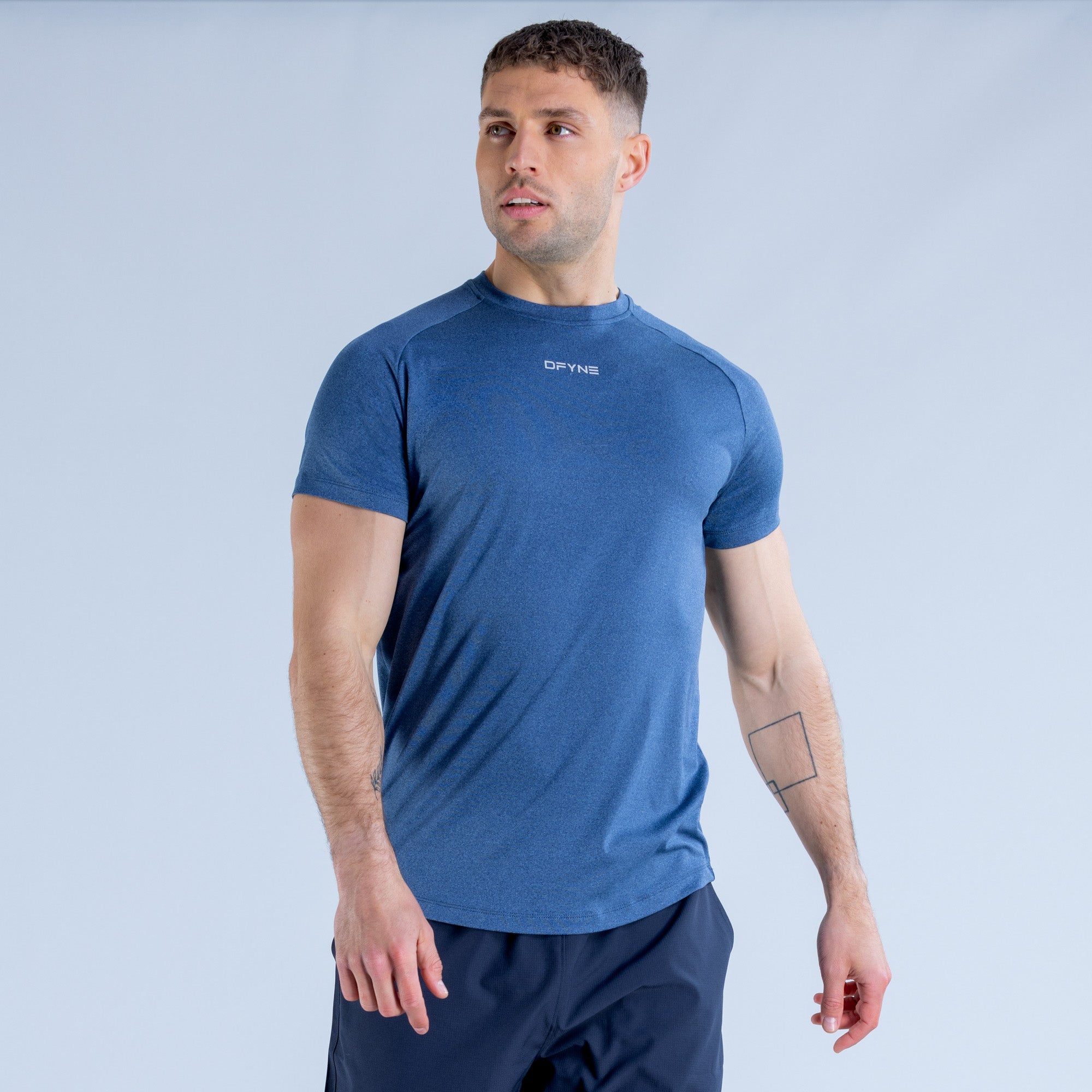 DFYNE Stealth Training Póló Férfi Kék | 28463-ORQG