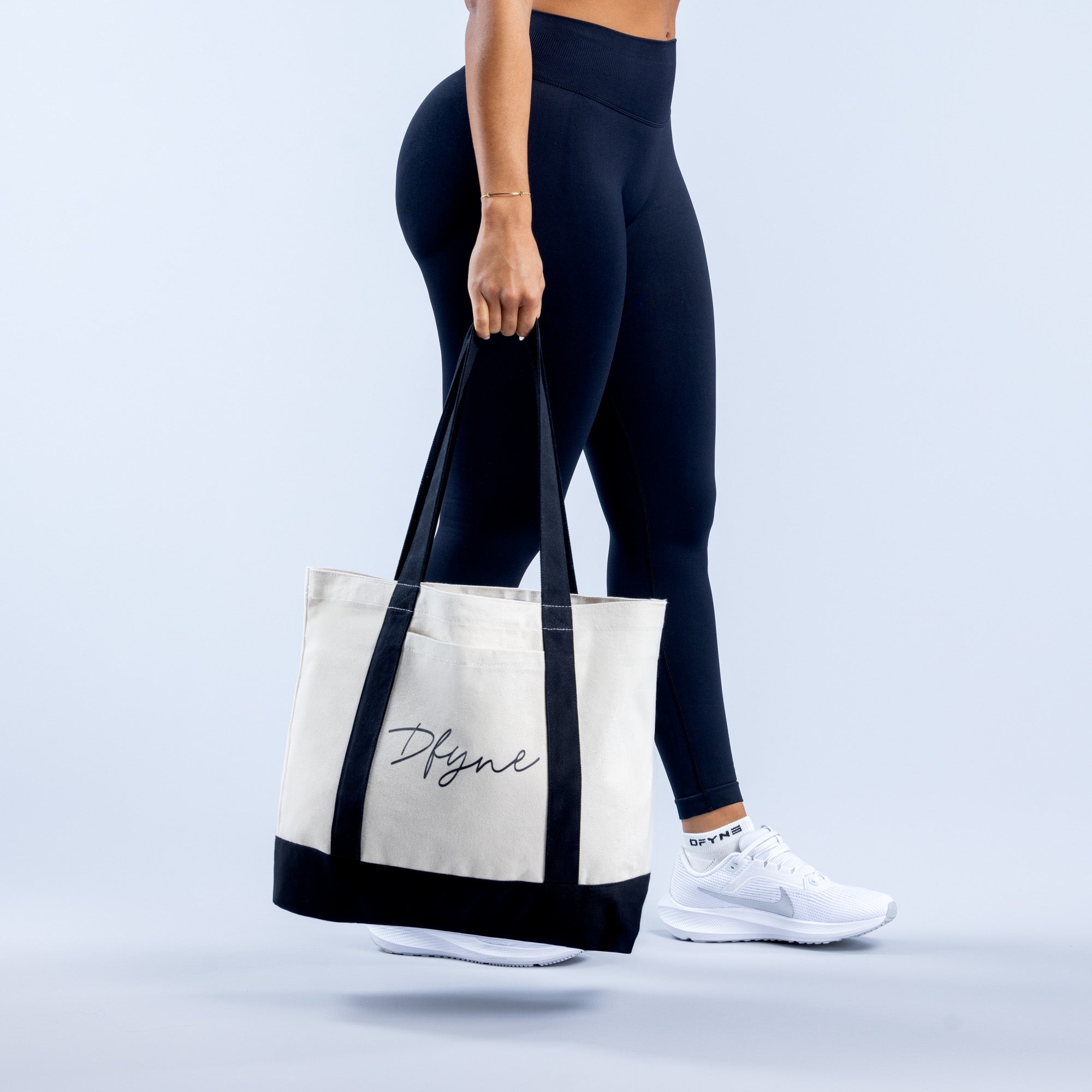 DFYNE Tote Női Fekete | 72059-OJHV