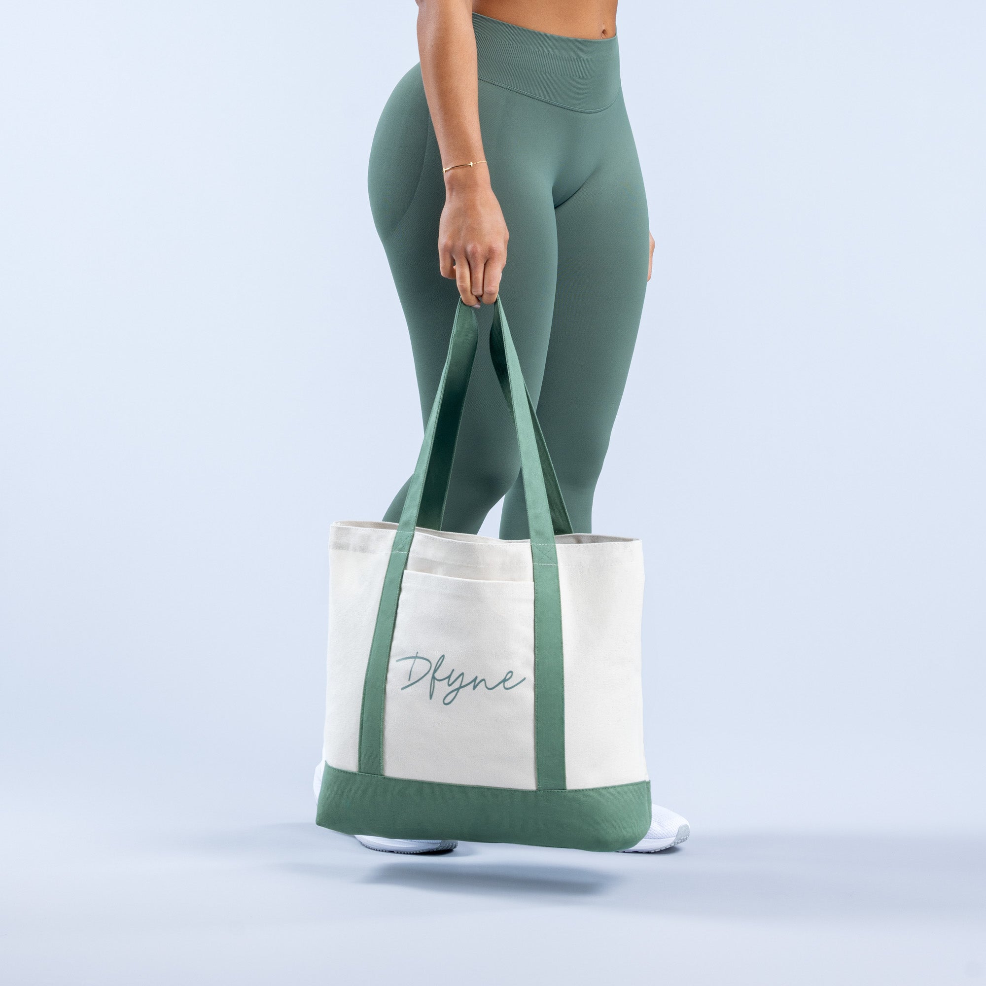 DFYNE Tote Női Zöld | 97263-USOQ